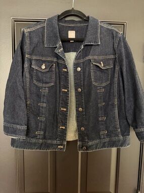 J. Jill Dark Indigo Denim Jacket